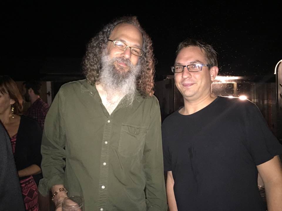 Ric Hertz with a fellow mix engineer